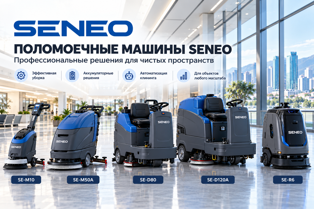 Поломоечные машины SENEO: обзор моделей, характеристики и выбор оборудования